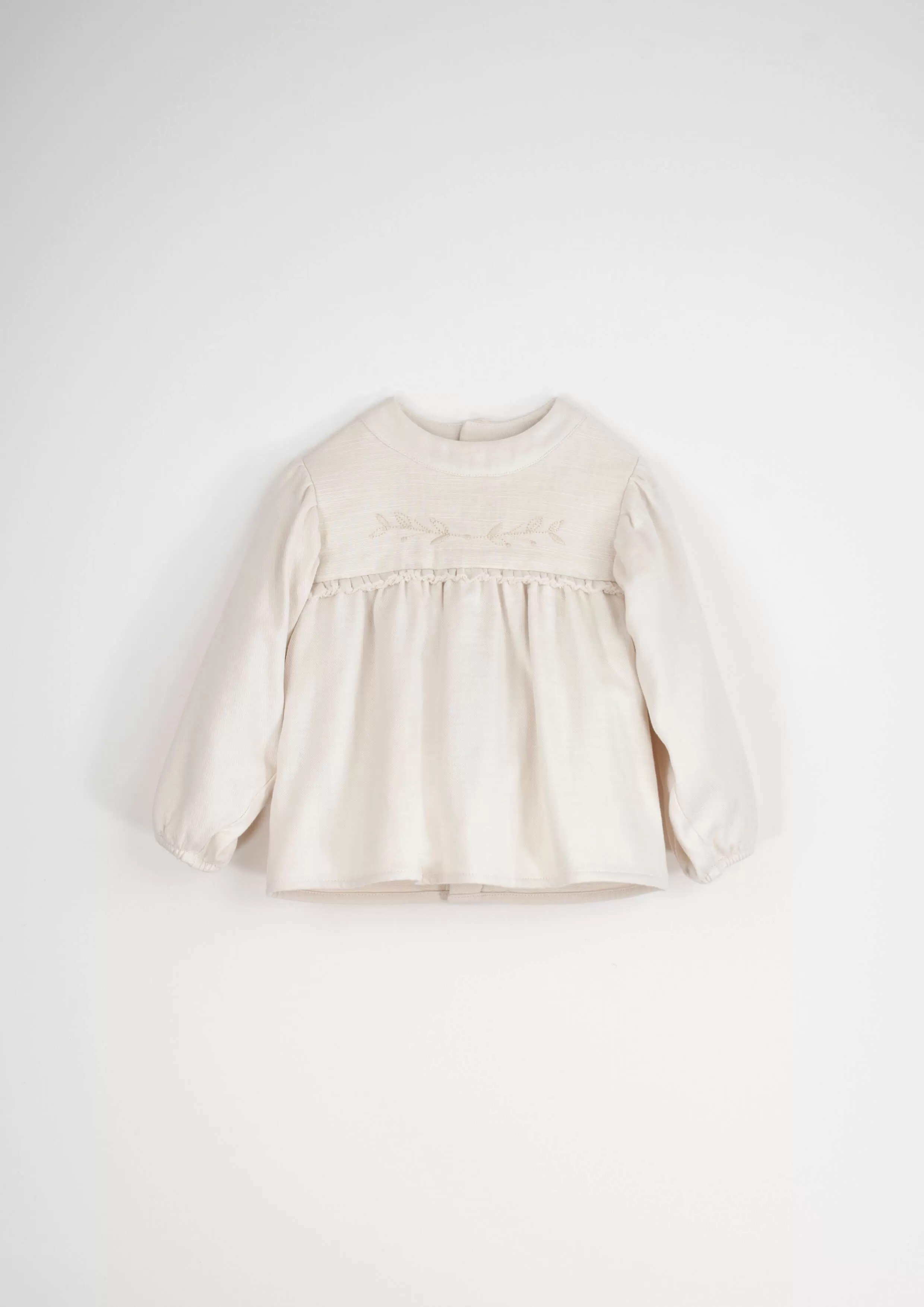 18.2-OFF WHITE EMBROIDERED BLOUSE W/YOLK