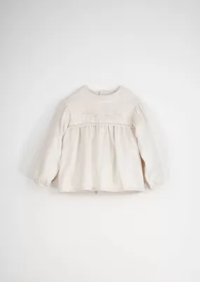 18.2-OFF WHITE EMBROIDERED BLOUSE W/YOLK