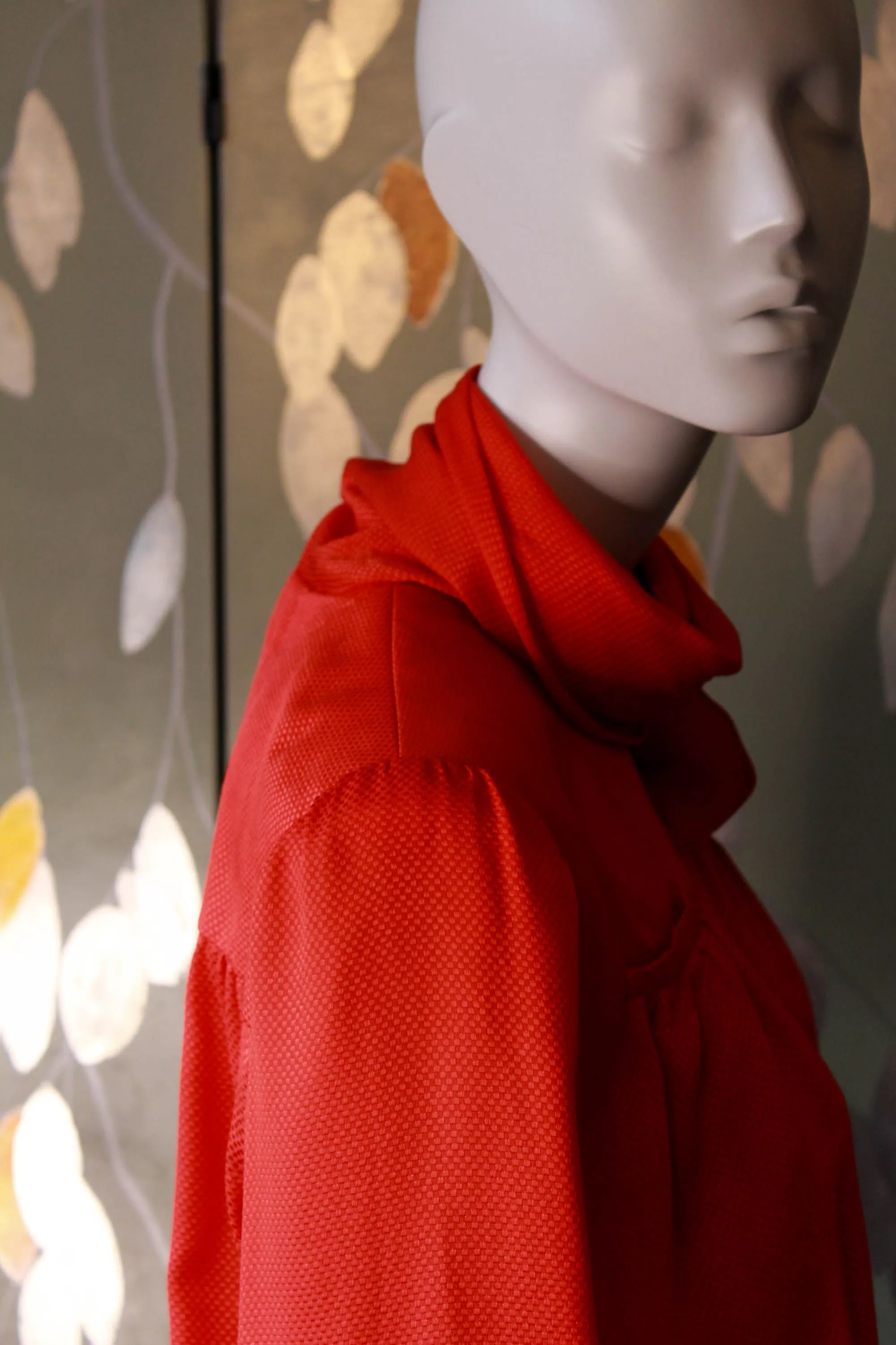 1980s Valentino Red Silk Blouse, Large