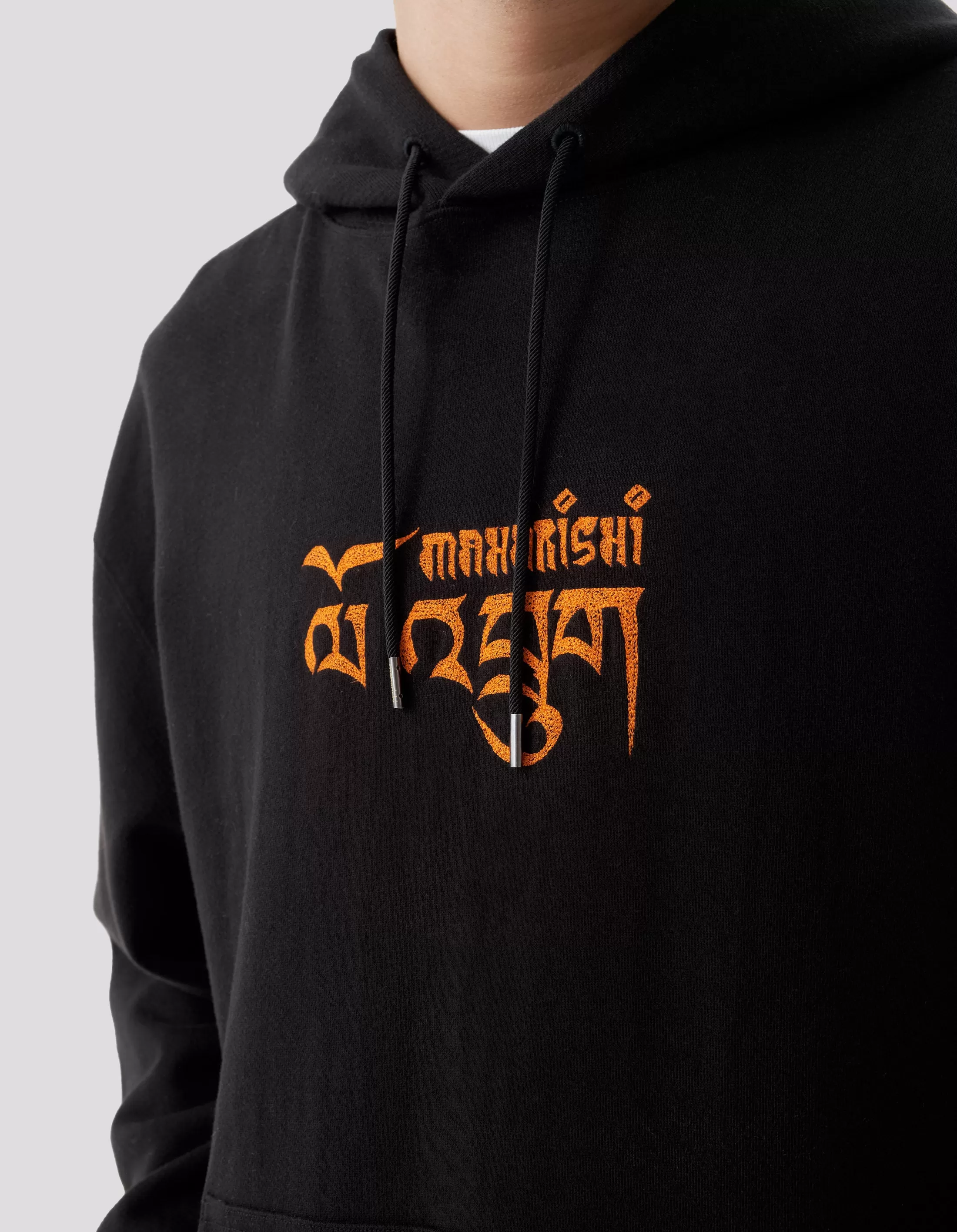 5016 Abundance Dragon Hooded Sweat Black