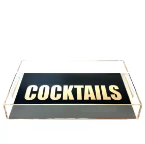 Acrylic Cocktails Tray