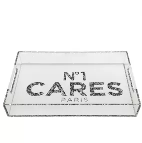 Acrylic Tray No1 Cares White