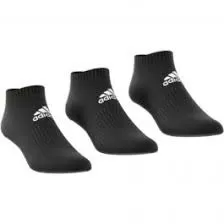 ADIDAS CUSHIONED LOW-CUT BLACK SOCKS (3 PAIRS)