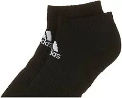 ADIDAS CUSHIONED LOW-CUT BLACK SOCKS (3 PAIRS)