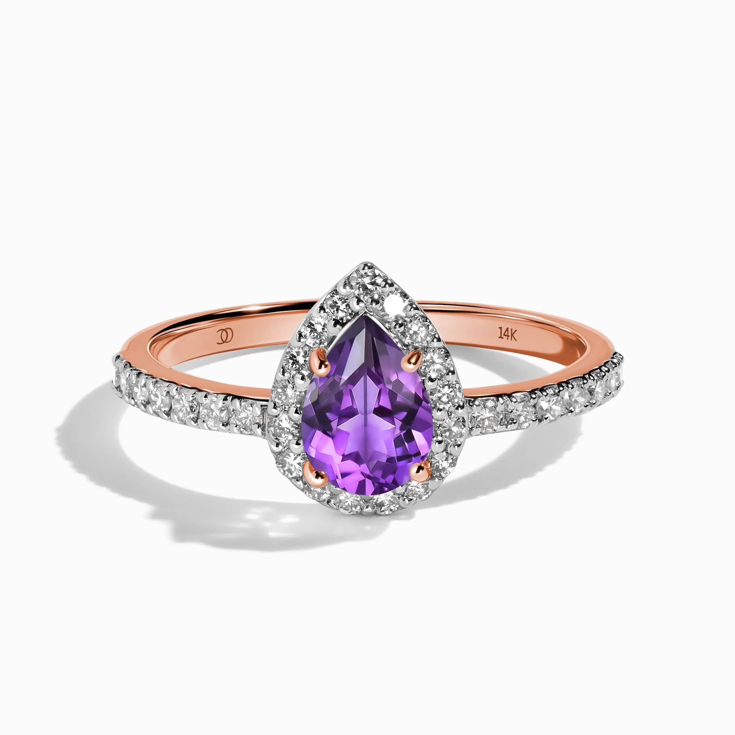 Amethyst Diamond Ring - Tear of Joy