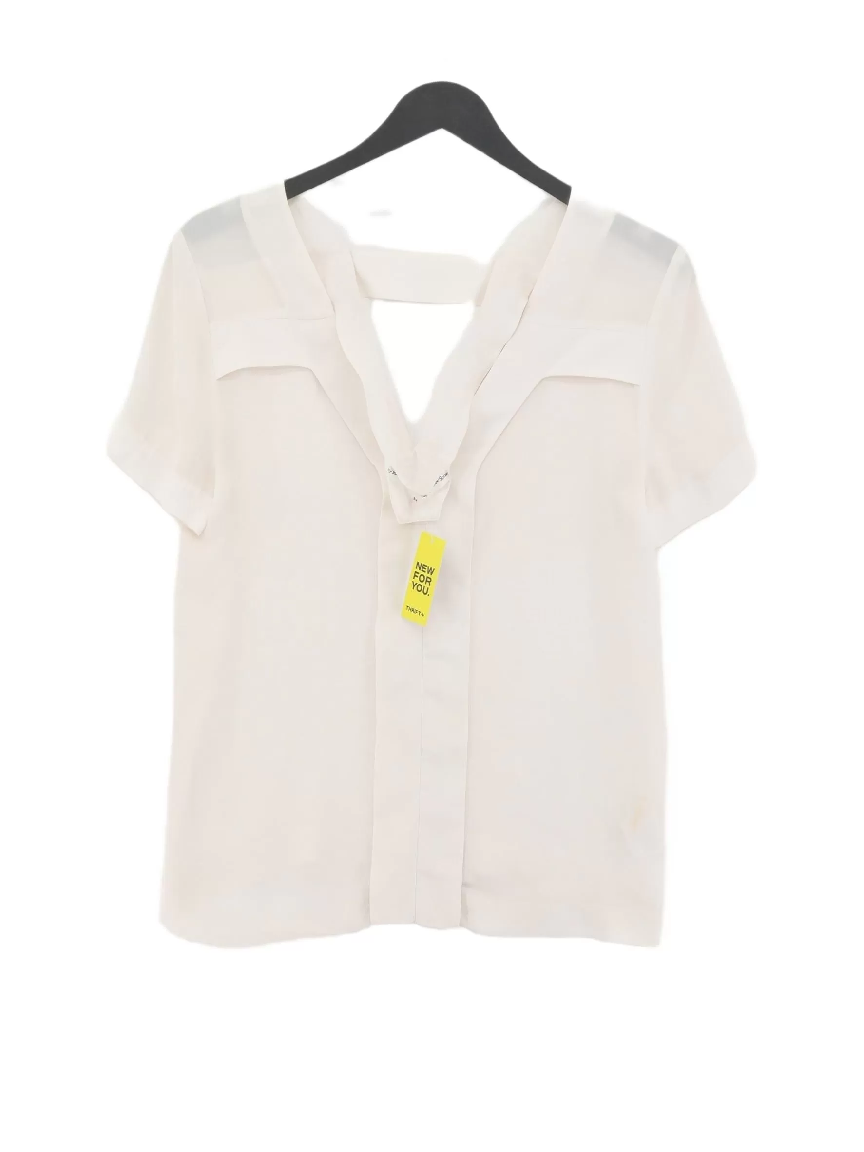 & Other Stories Women's Blouse UK 6 Cream 100% Polyester