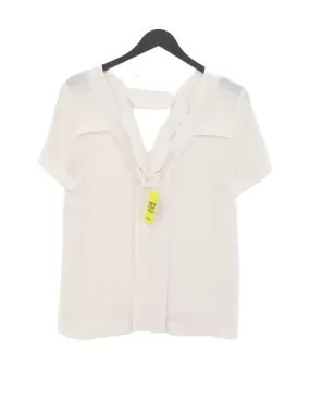 & Other Stories Women's Blouse UK 6 Cream 100% Polyester