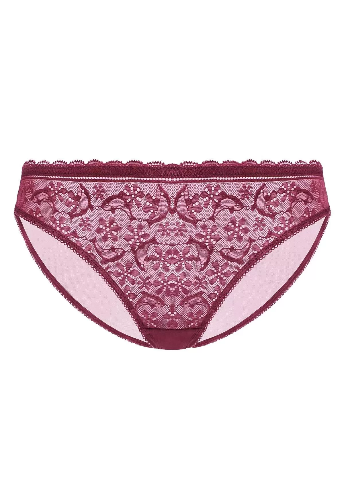 Anemone Lace Dolphin Mid-low Rise Bikini Underwear