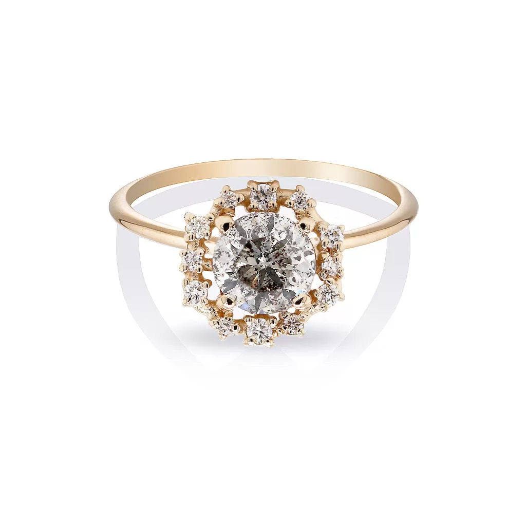 Annalise II | Salt & Pepper Diamond