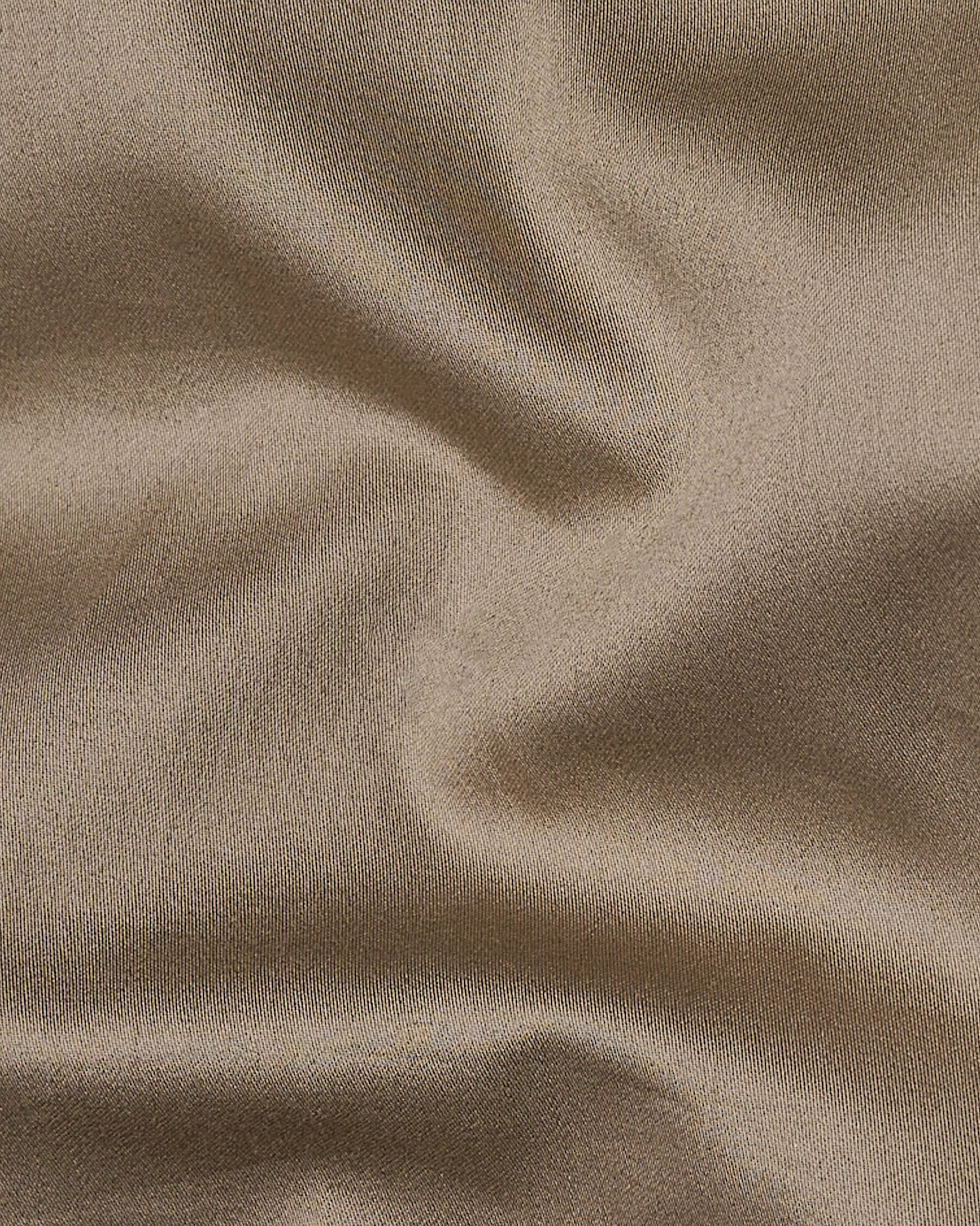 Arrowtown Brown Subtle Sheen Snake Pleated Super Soft Premium Cotton Tuxedo Shirt