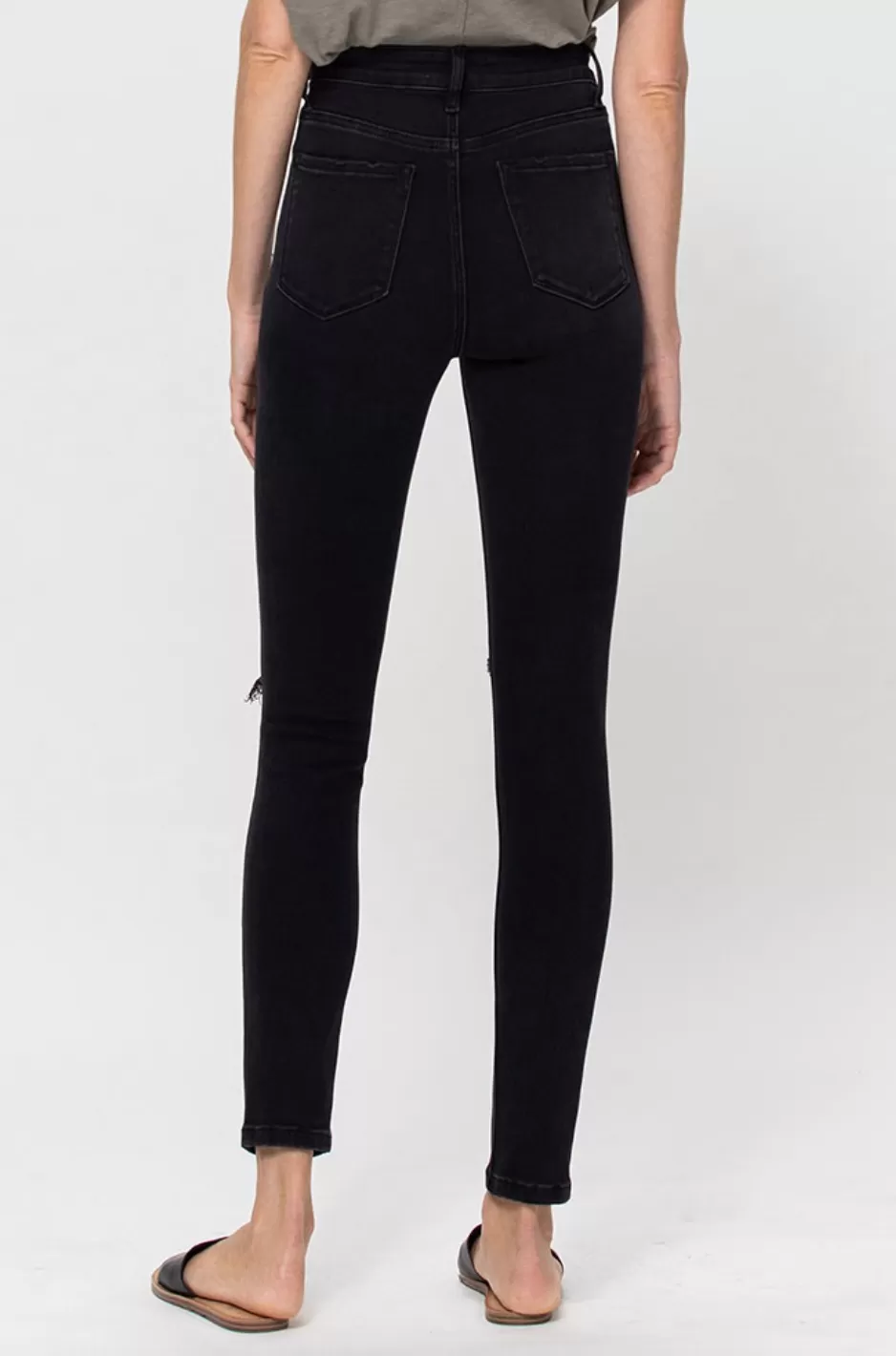 Back in Black Distressed Skinnies by Vervet