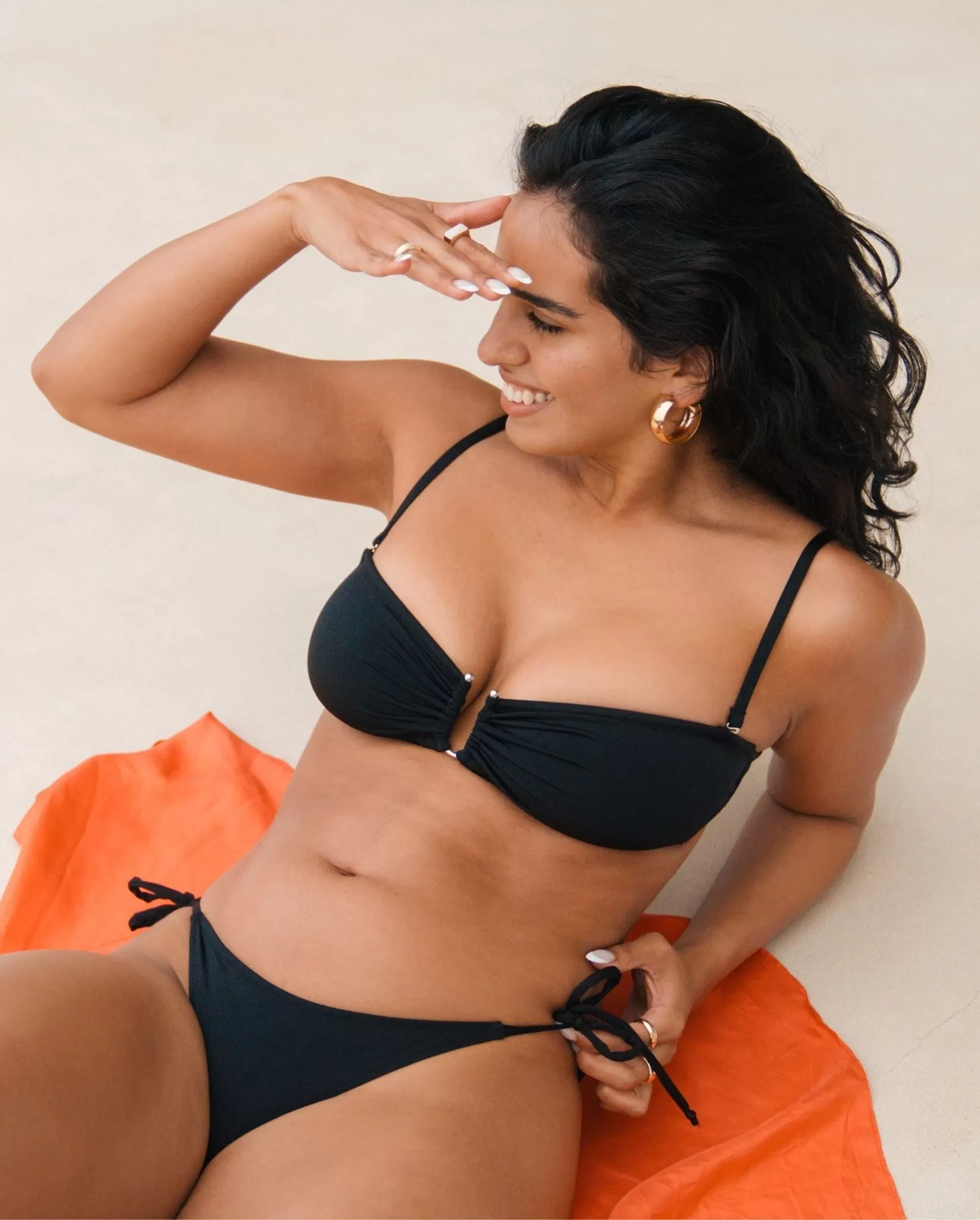 Bandeau Bikini Top Black