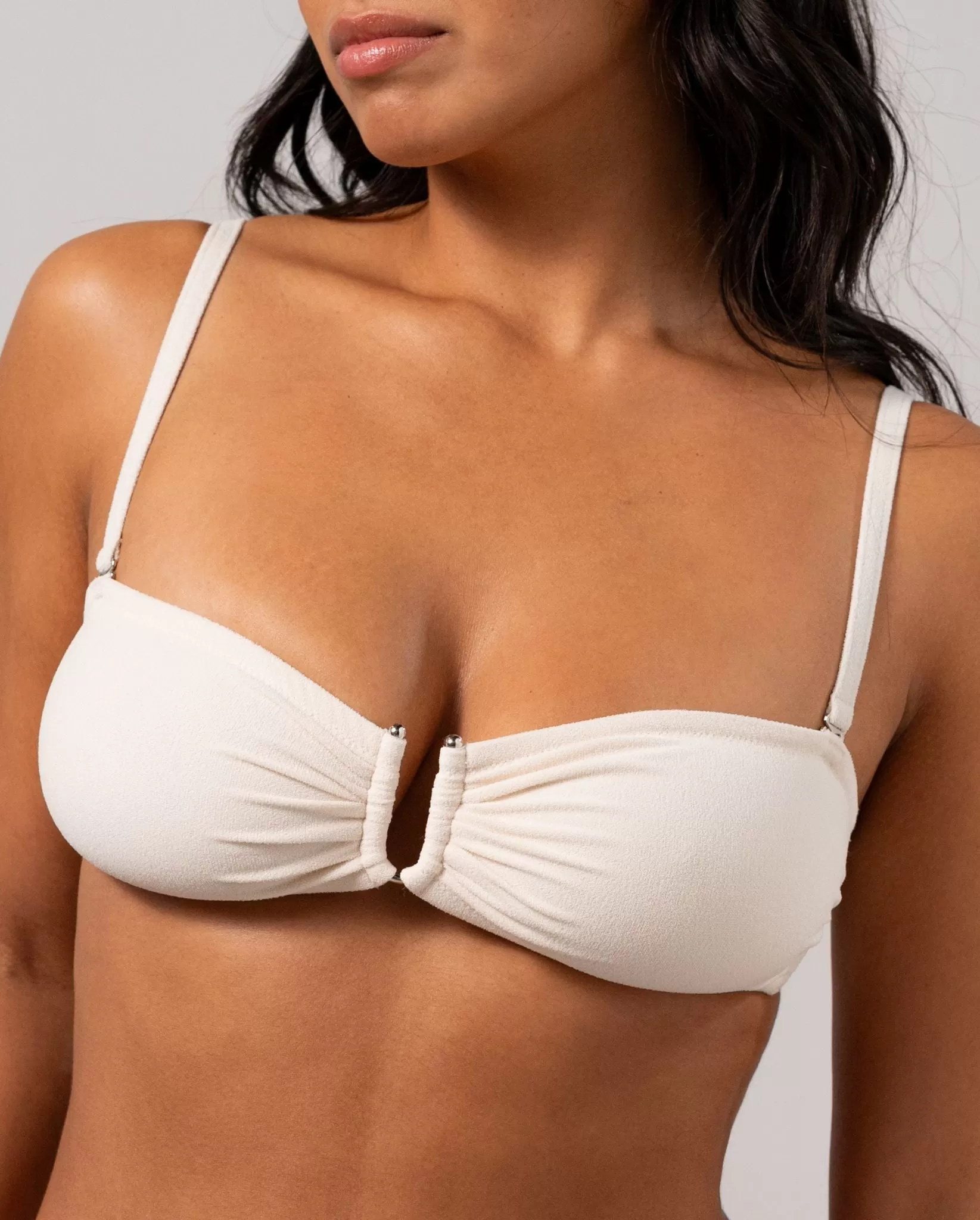 Bandeau Bikini Top Cream