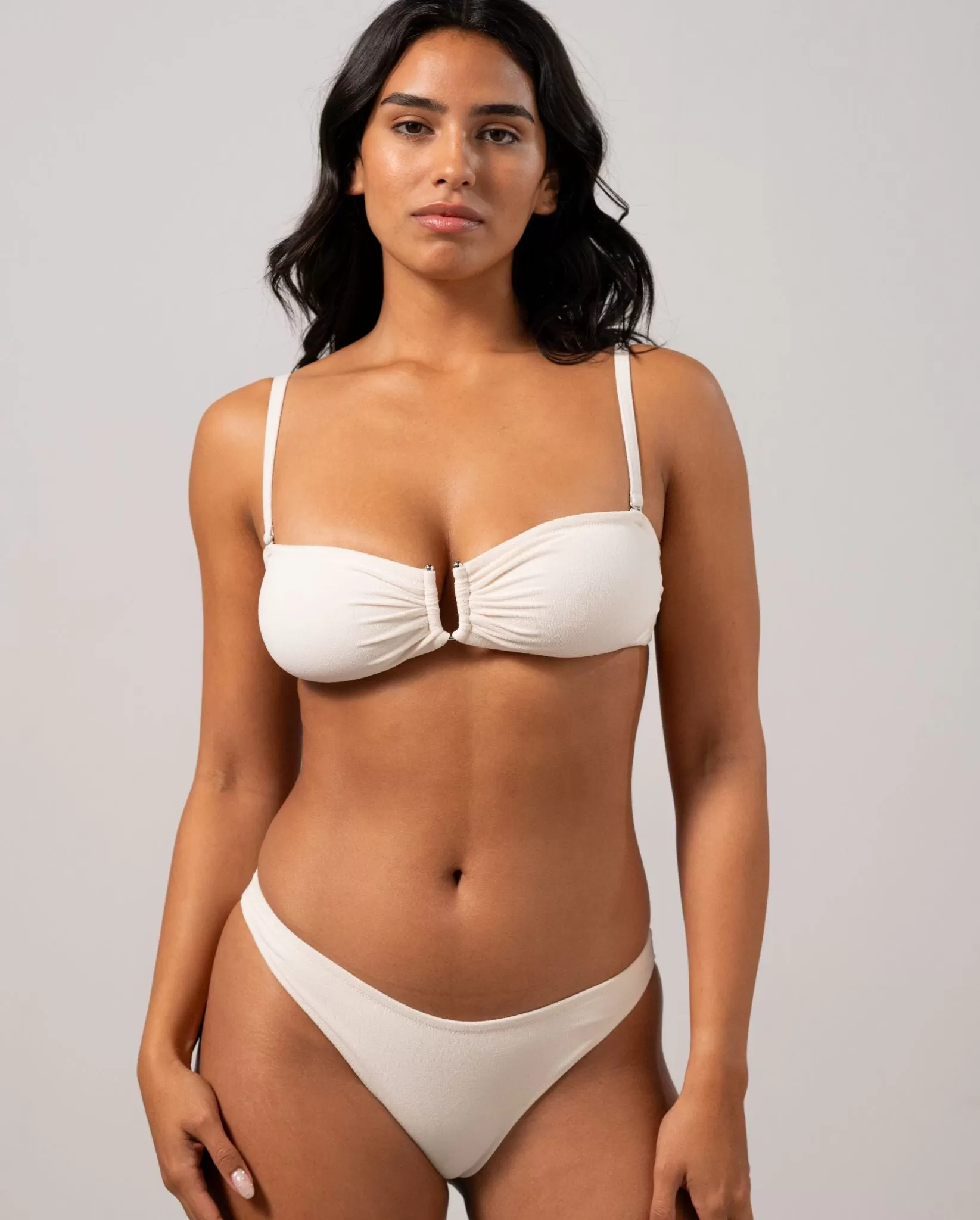 Bandeau Bikini Top Cream