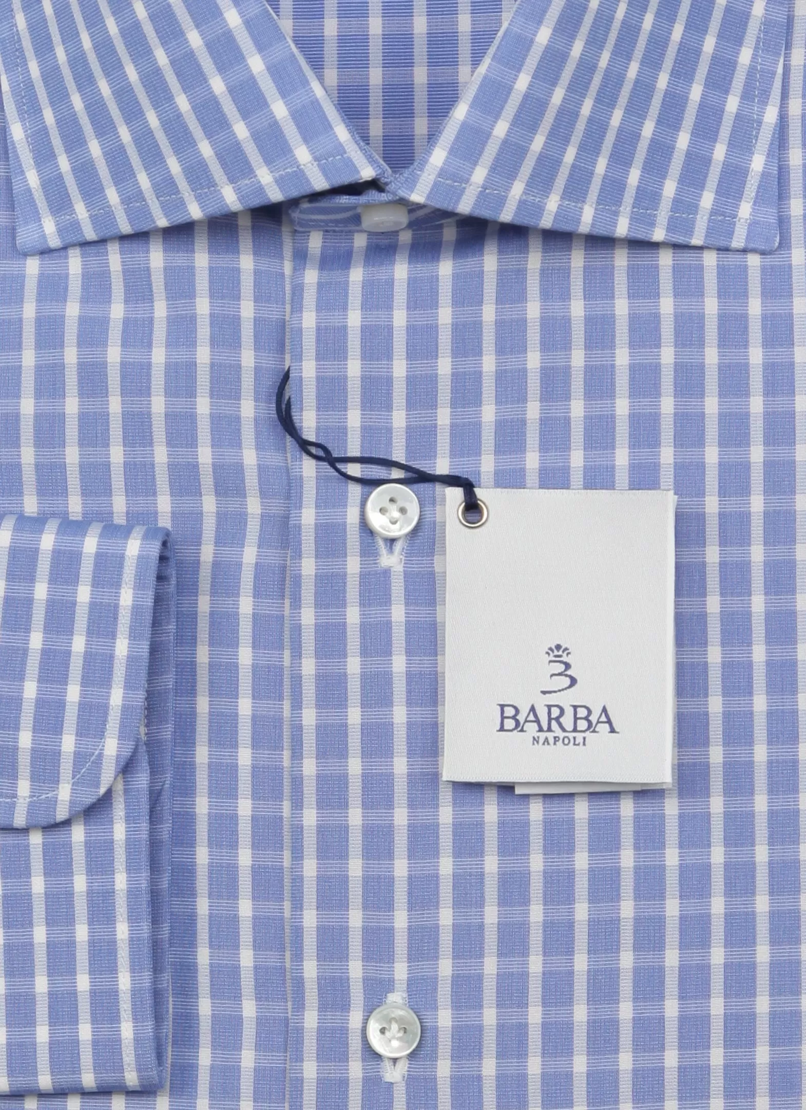 Barba Napoli Blue Shirt - Slim