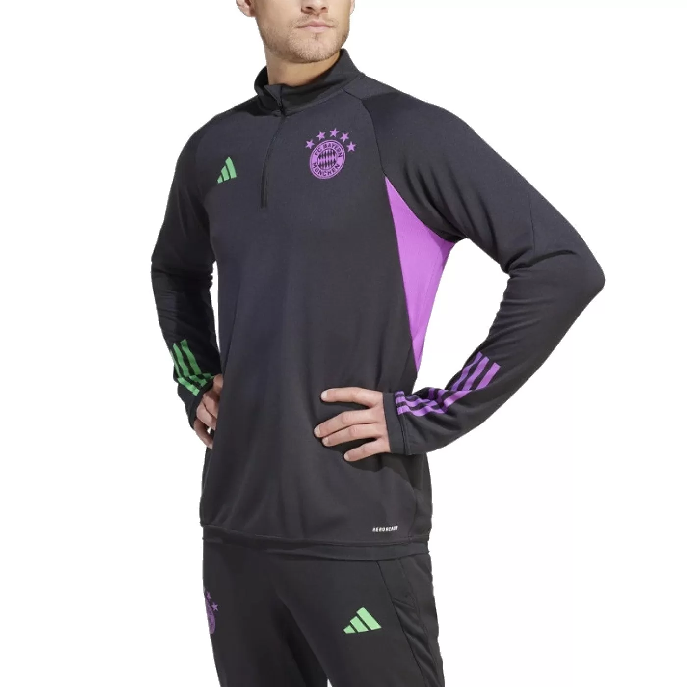 Bayern Munich black training technical tracksuit 2023/24 - Adidas