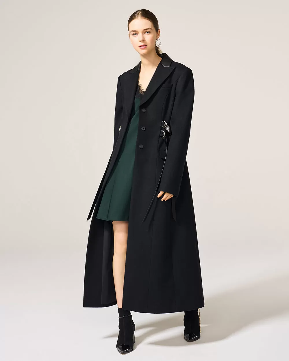 Black Harness Coat