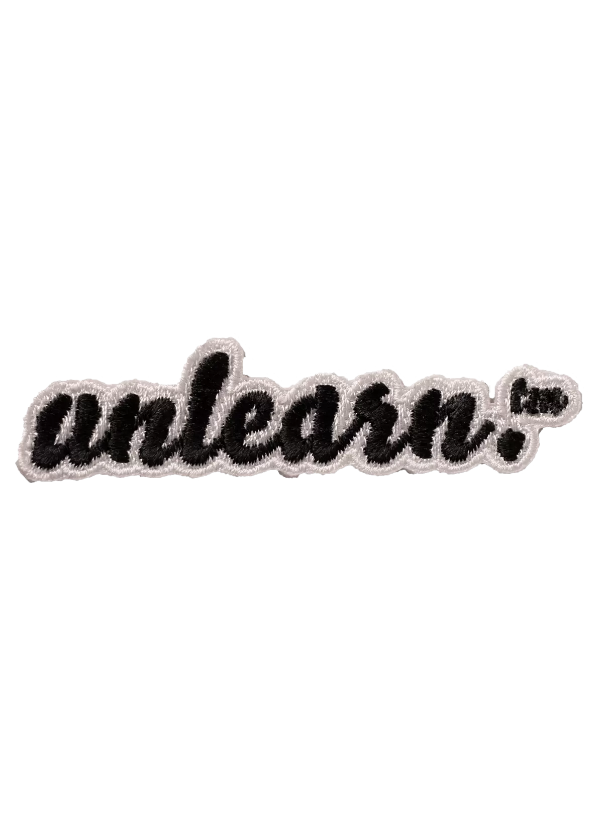 Black unlearn. Embroidered Patch