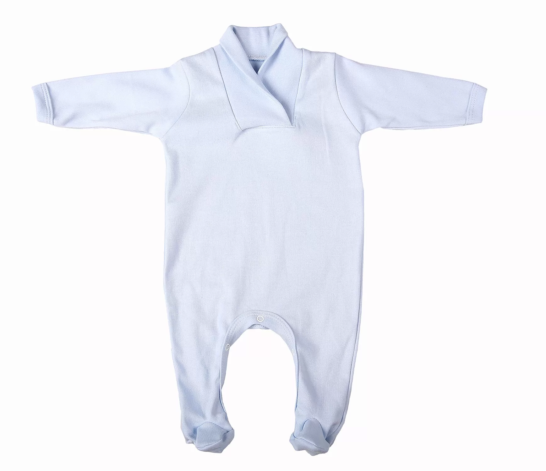 Blank Babygro With Crossover Collar