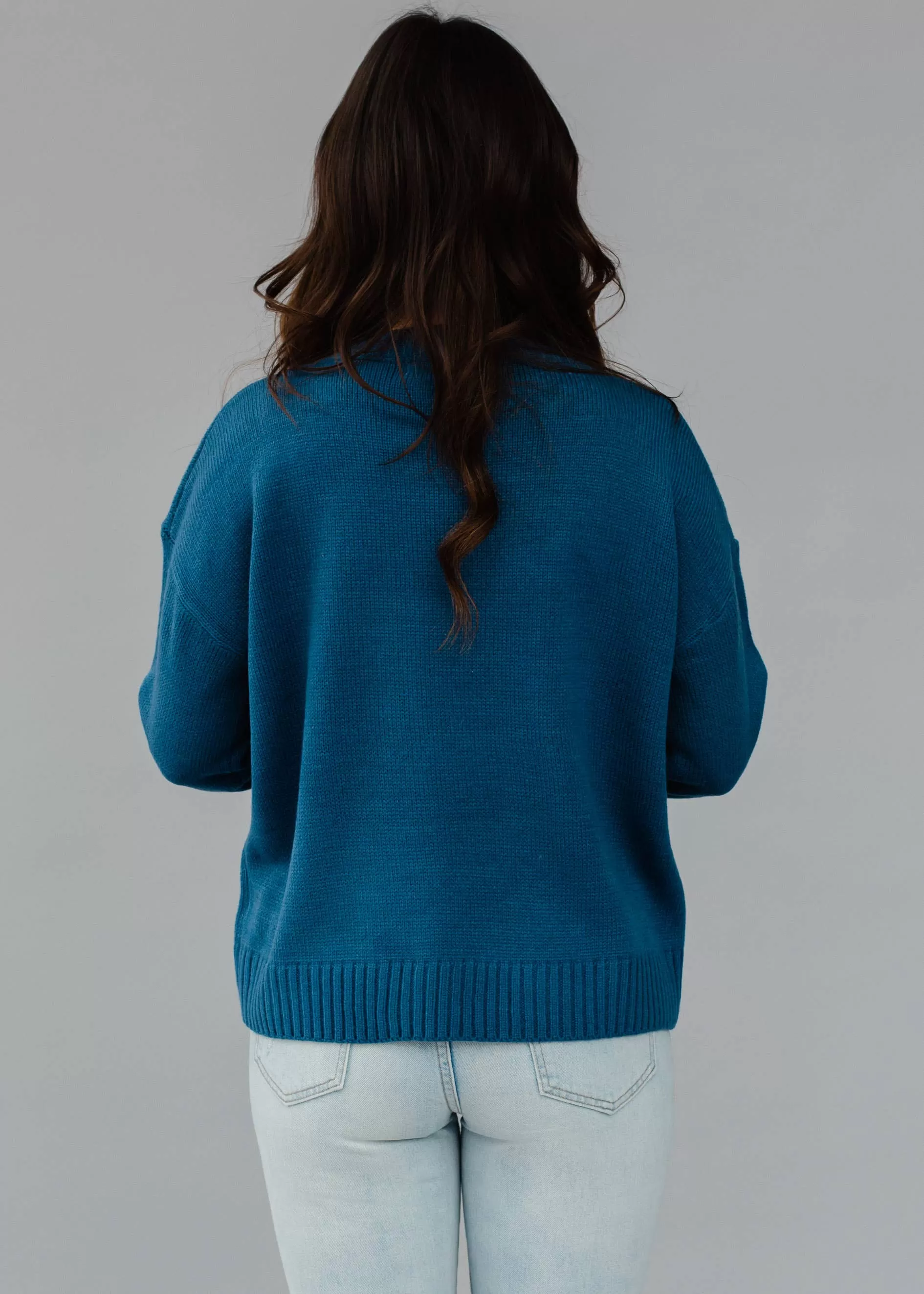 Blue Easy Like A Sunday Morning Sweater