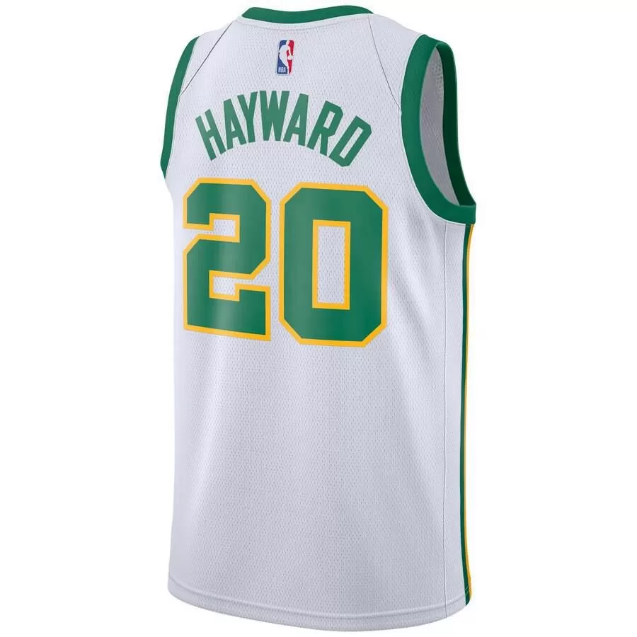 Boston Celtics Gordon Hayward Nike Swingman City Jersey Mens - White | Ireland W9107A0