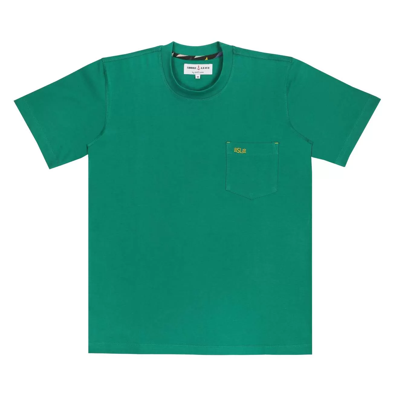 Bottle Green Round Neck Premium Washed T-Shirt