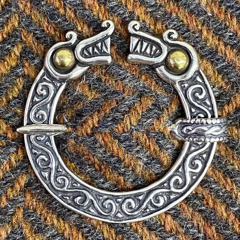 Celtic Dragon Brooch - Bronze or Silver