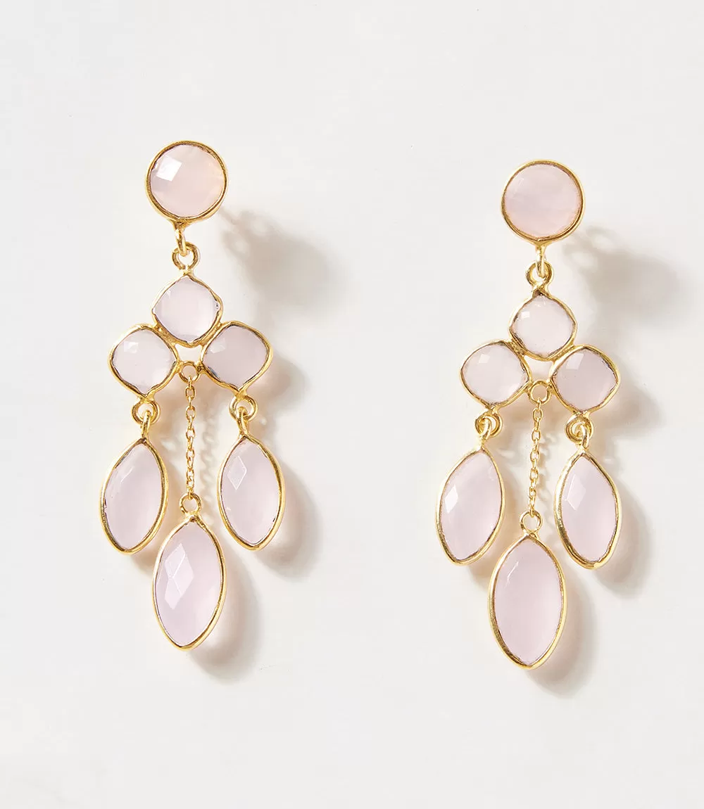 Chandelier Gemstone Earrings