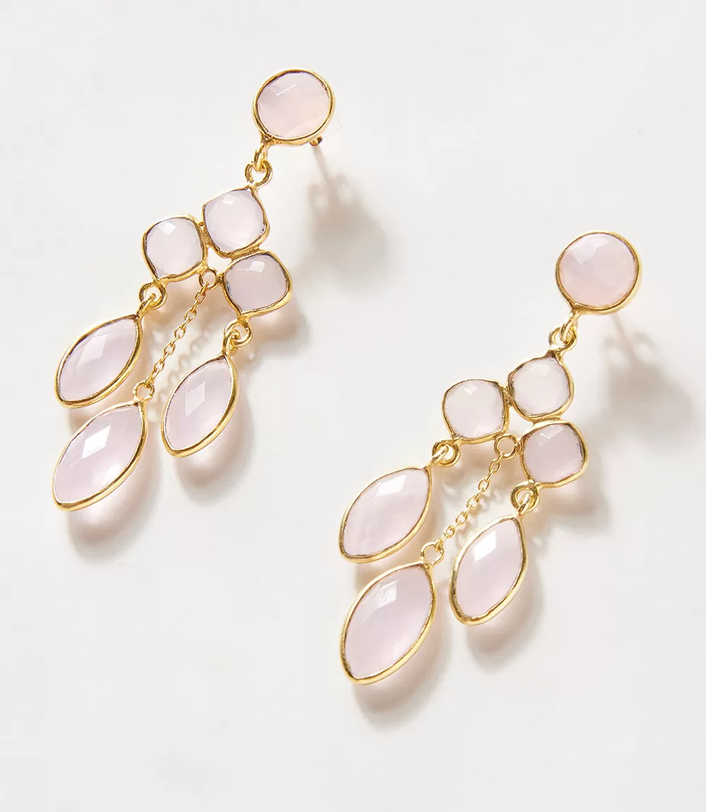 Chandelier Gemstone Earrings