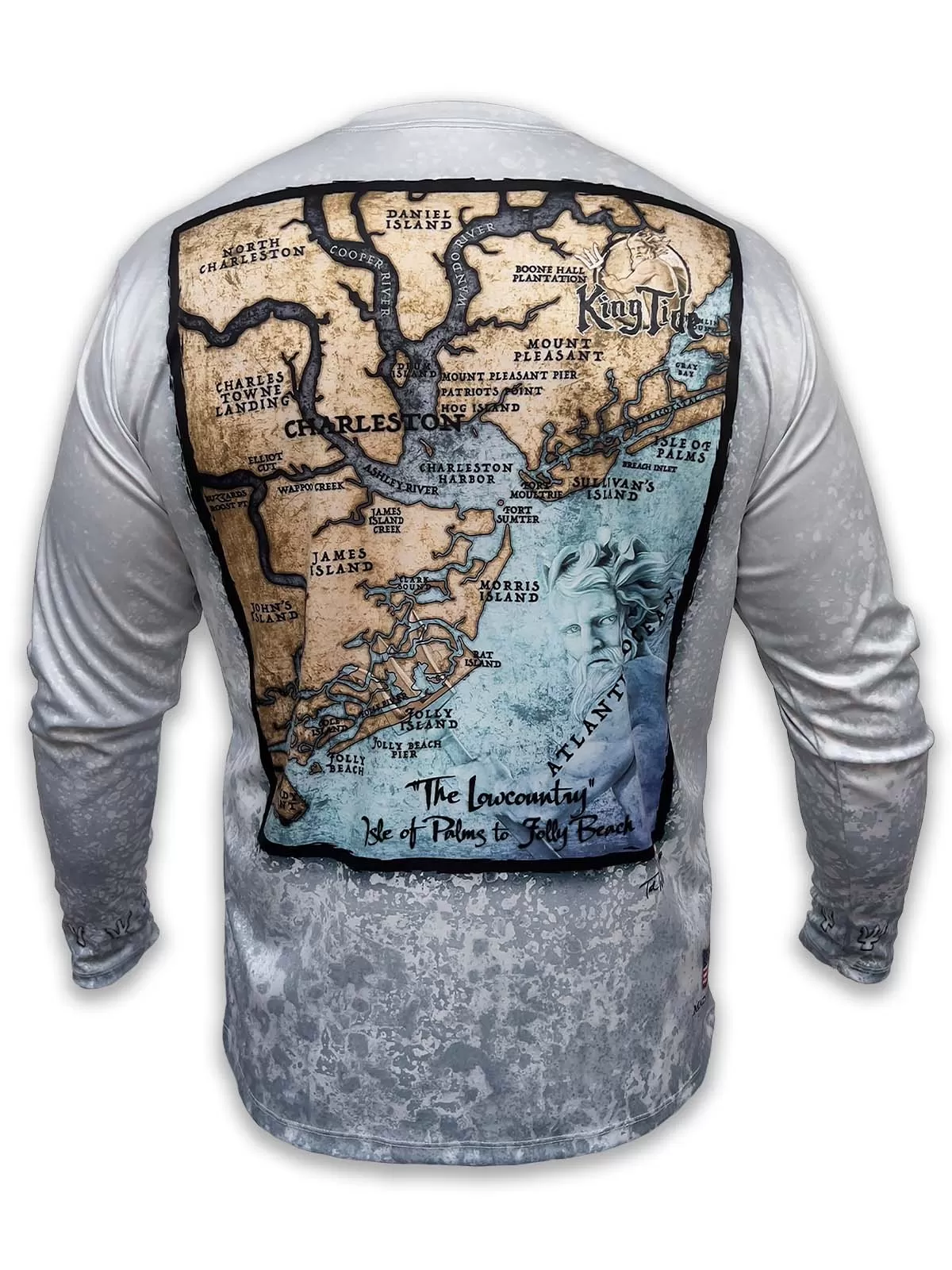 Charleston, SC / King Tide Allover Chart Shirt