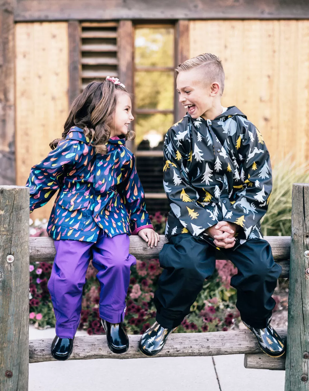 Children's Rain/Trail Pants, Galaxy Purple