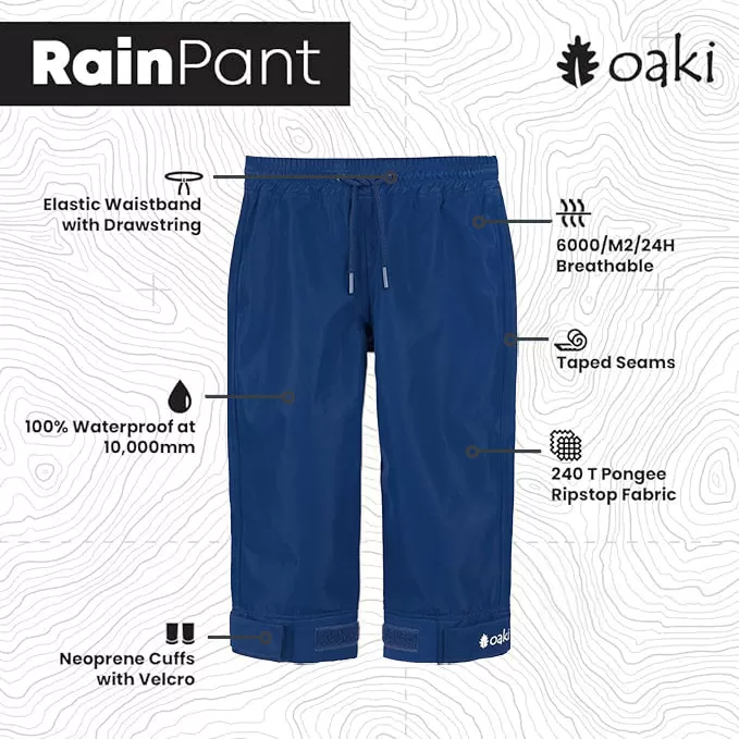 Children's Rain/Trail Pants, Navy