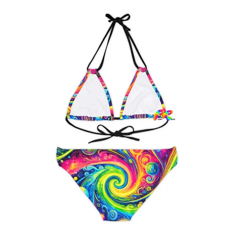 Cosmic Scene Strappy Rave Bikini