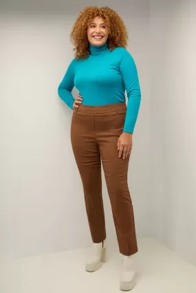 Curvy Pull-on Tummy Control Pants with Real Pockets