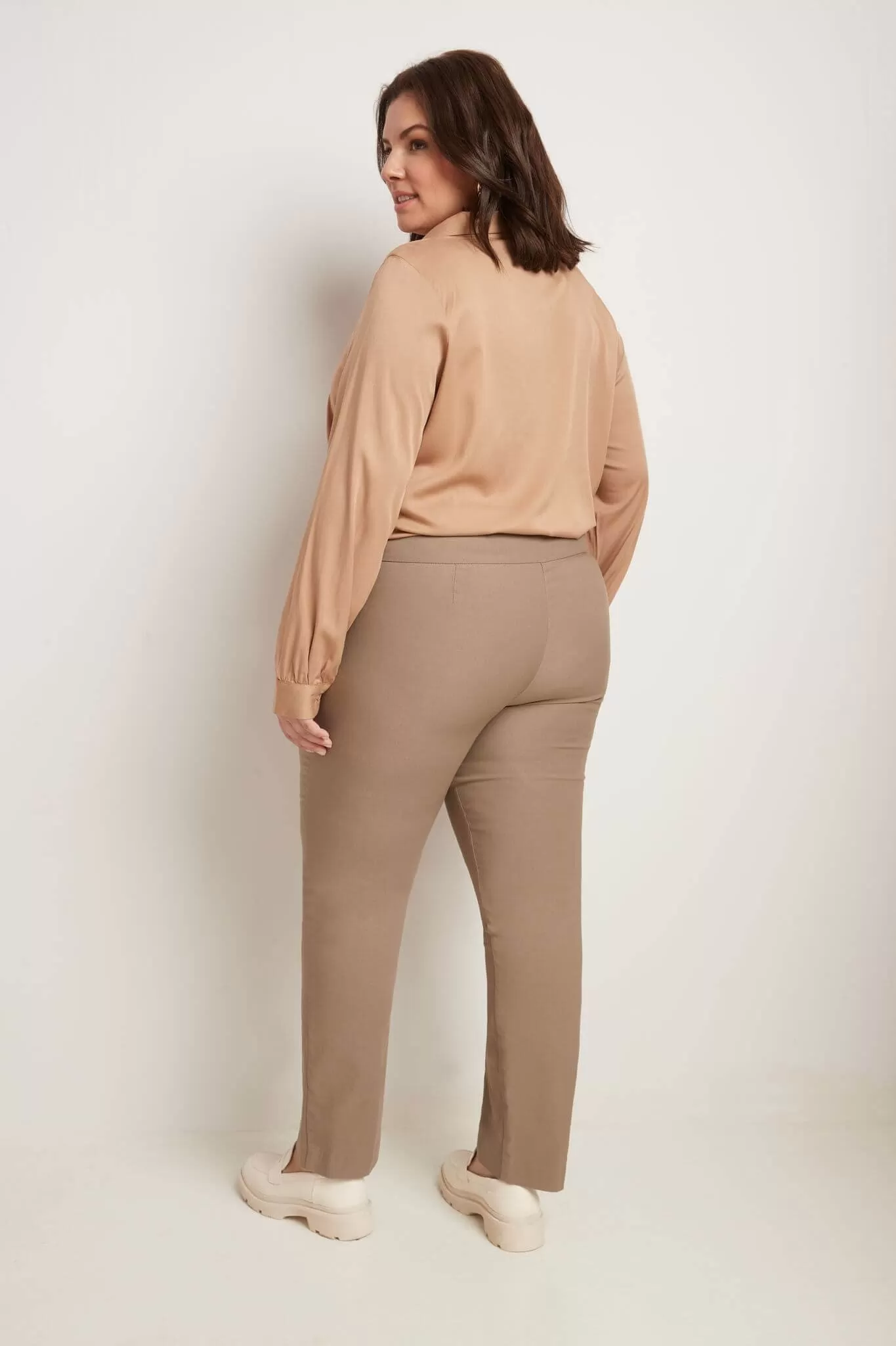 Curvy Tummy Control Straight Leg Pants