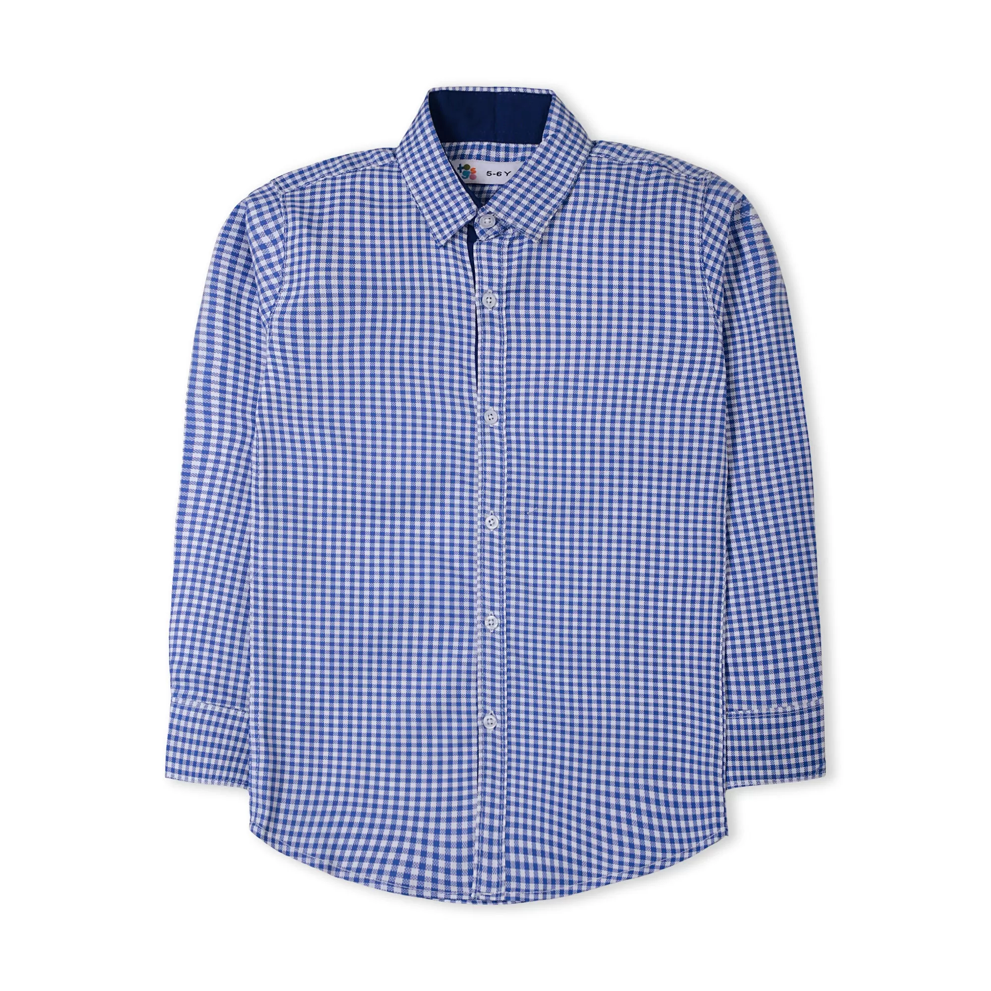 Dark Blue & White Checkerd Shirt