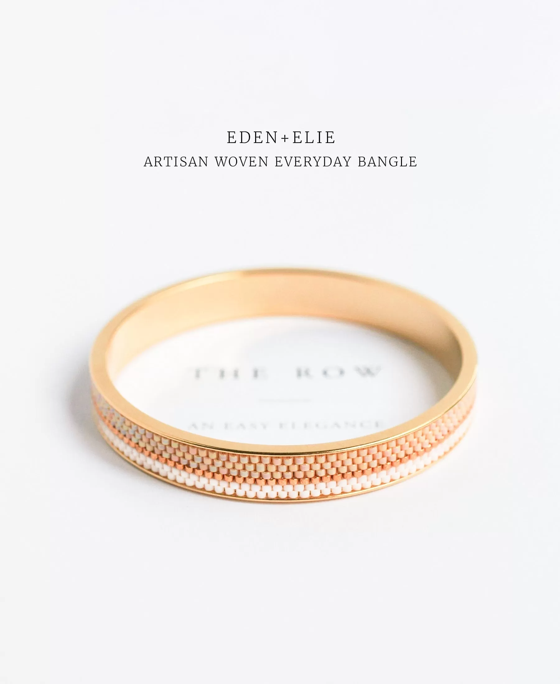 EDEN   ELIE Everyday gold narrow bangle - dahlia