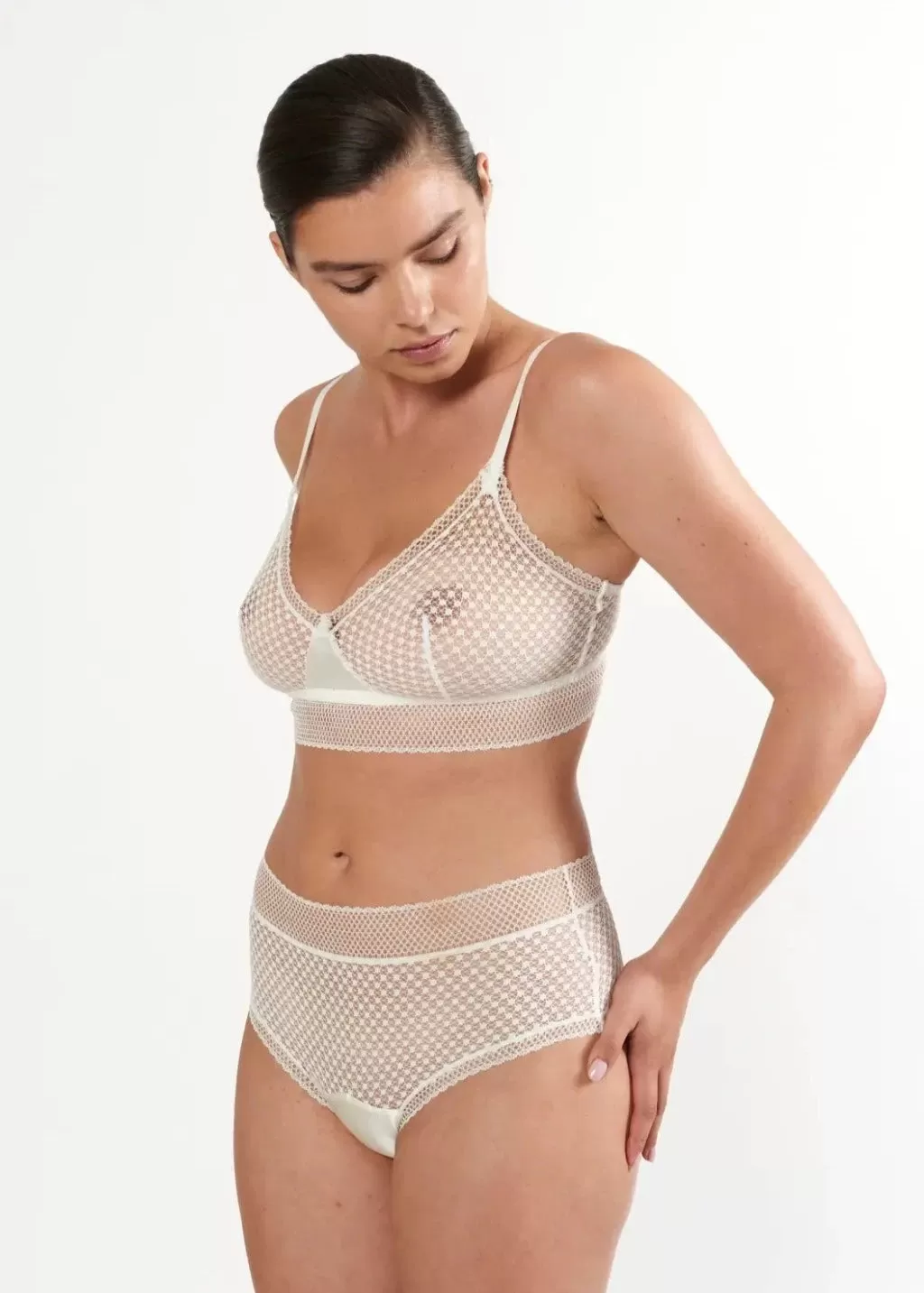 Else Bella Soft Cup Triangle Bra in Ivory