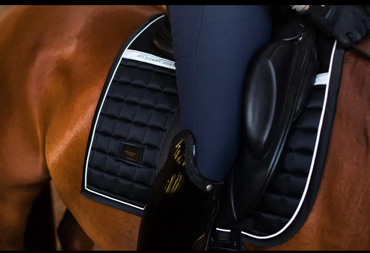 EQUESTRIAN STOCKHOLM SPORTIVE LUMINOUS BLACK DRESSAGE PAD