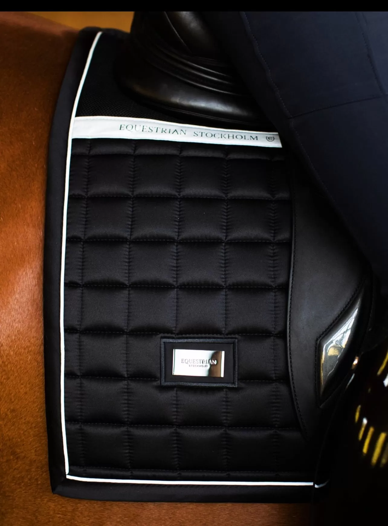 EQUESTRIAN STOCKHOLM SPORTIVE LUMINOUS BLACK DRESSAGE PAD