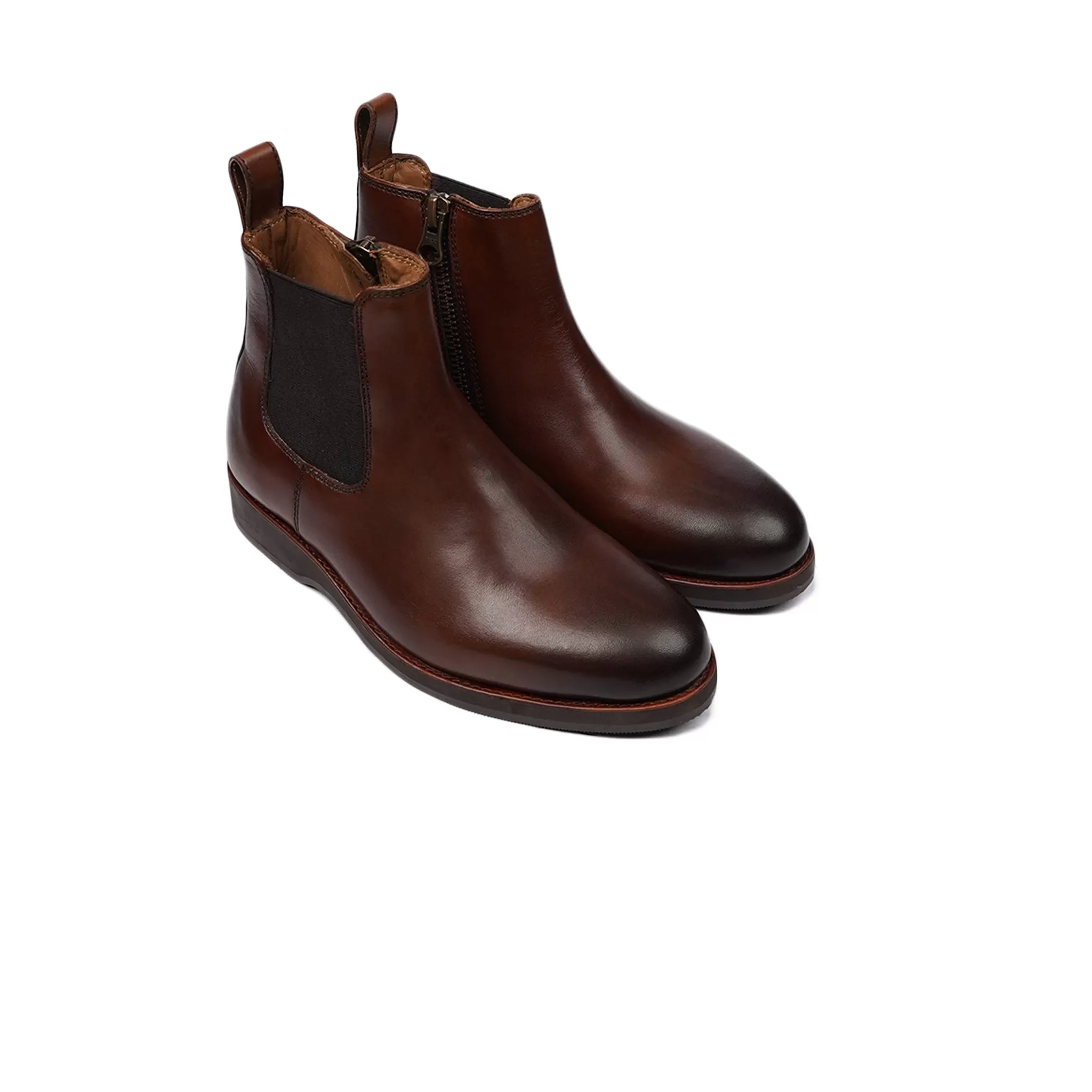 Faro - Kid's Burnish Brown Calf Leather Chelsea Boot (5-12 Years Old)