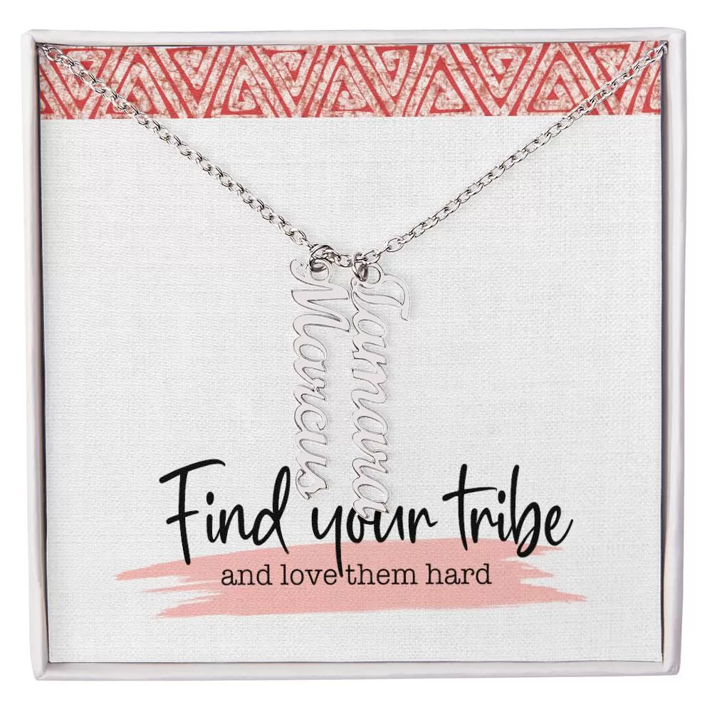 Find Your Tribe Multi Name Necklace | Minimalist Gold Plated Necklace