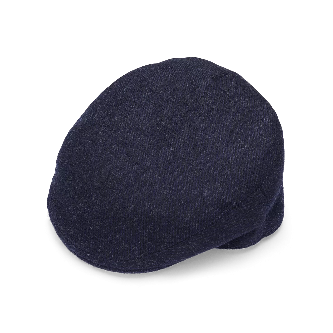 Fox Tweed Char-Navy Twill Fixed Brim Flat Cap