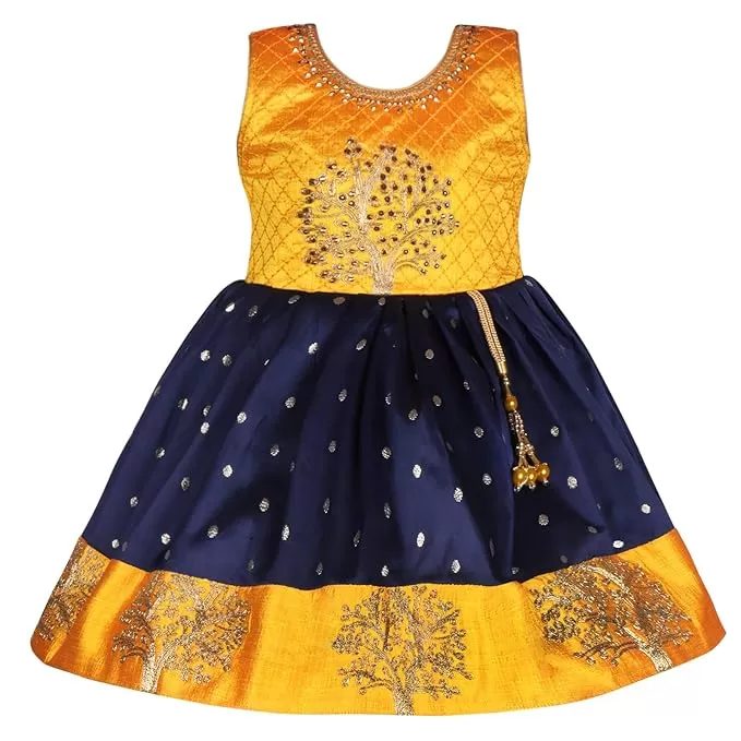 Girls Embroidered Partywear Frocks