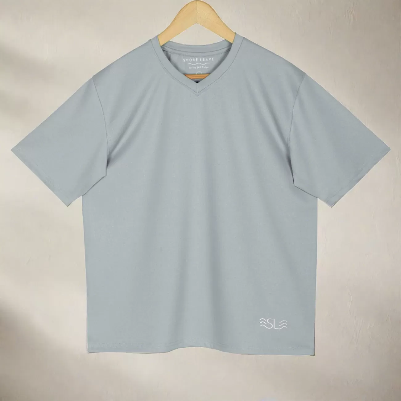 Glacier Gray Premium Imported V Neck T-shirt