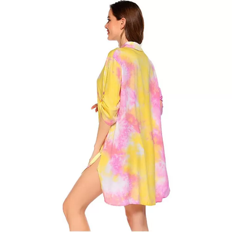 Haute Edition Women's Pullover Swim Beachwear Cover up Tunic Dress