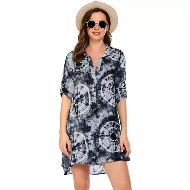 Haute Edition Women's Pullover Swim Beachwear Cover up Tunic Dress