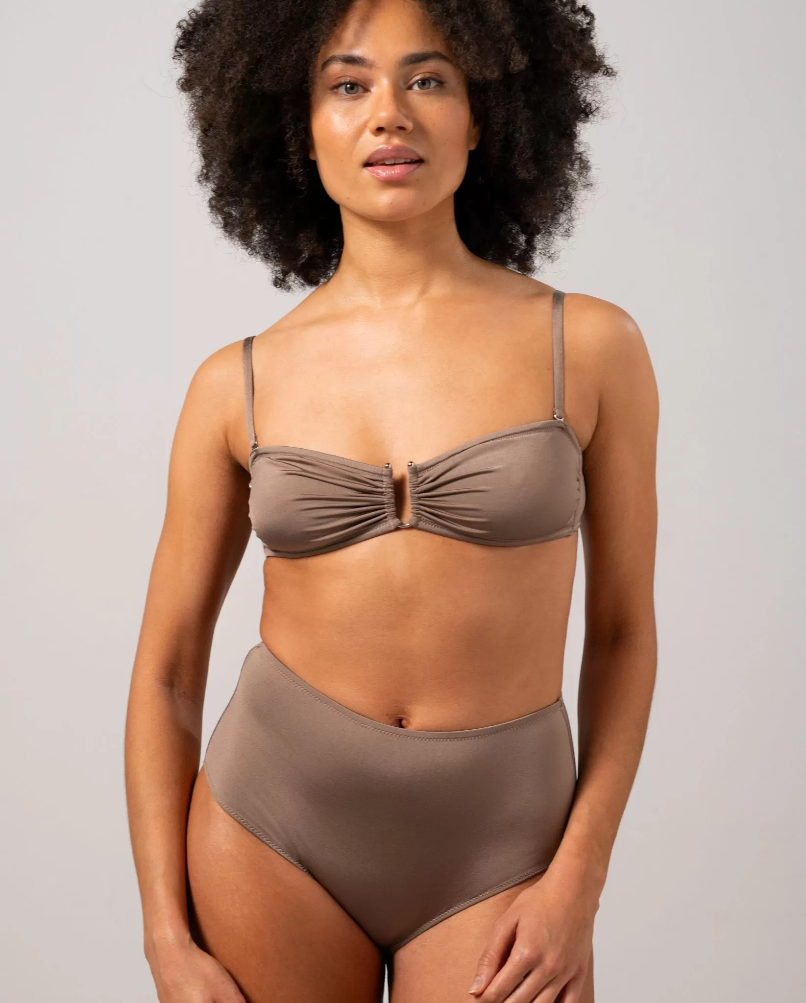 Highwaist Bikini Briefs Mauve