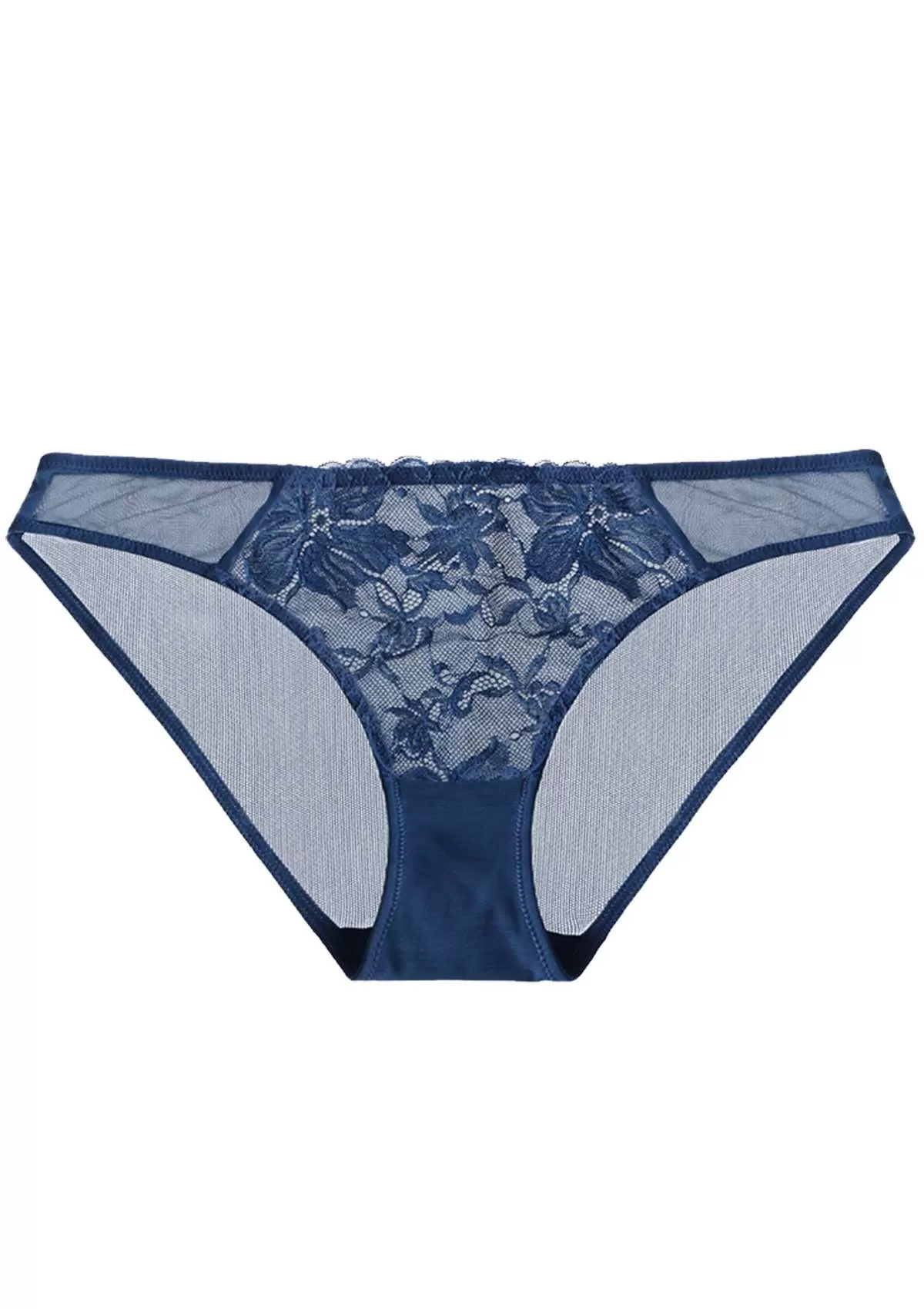 HSIA Breathable Sexy Lace Dark Blue Bikini Underwear