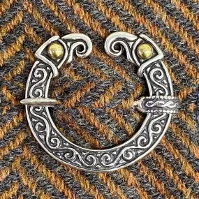 Huginn and Muninn Brooch - Bronze or Silver